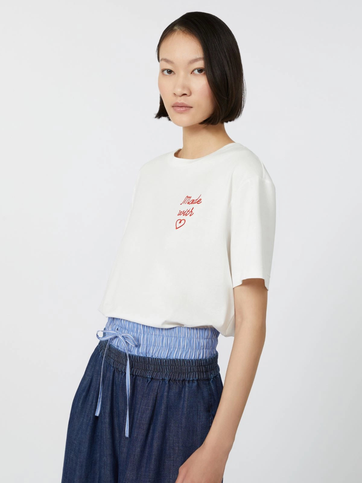 ACLINE T-SHIRT, WHITE LOVE