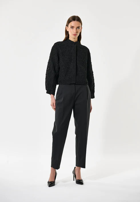SAFA LACE JACKET, BLACK