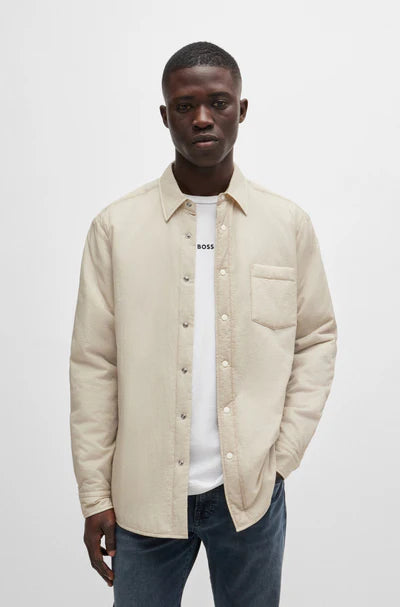 LAMBINI_M OVERSHIRT, LIGHT BEIGE
