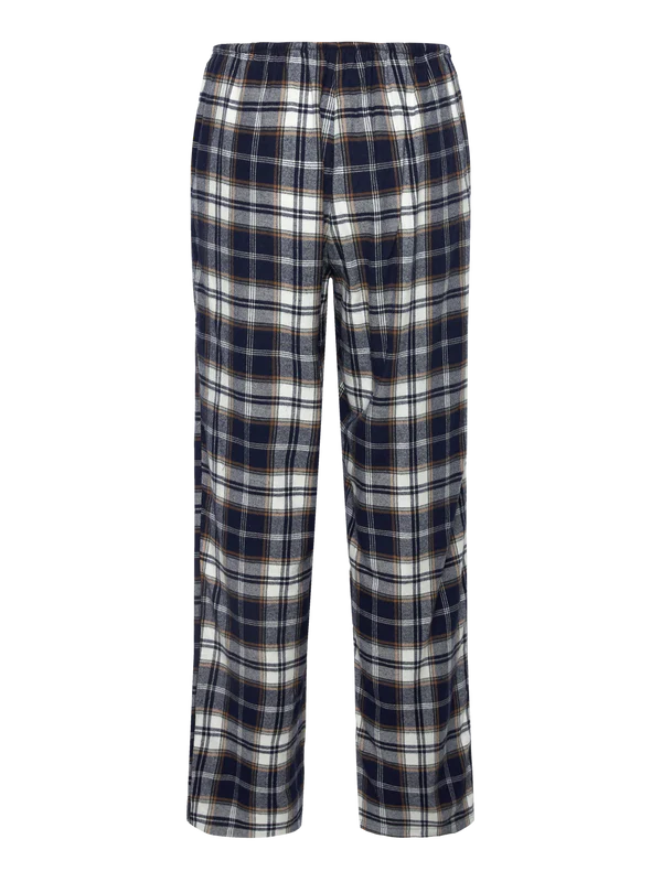 IBEN LS PYJAMAS, DARK BLUE CHECK