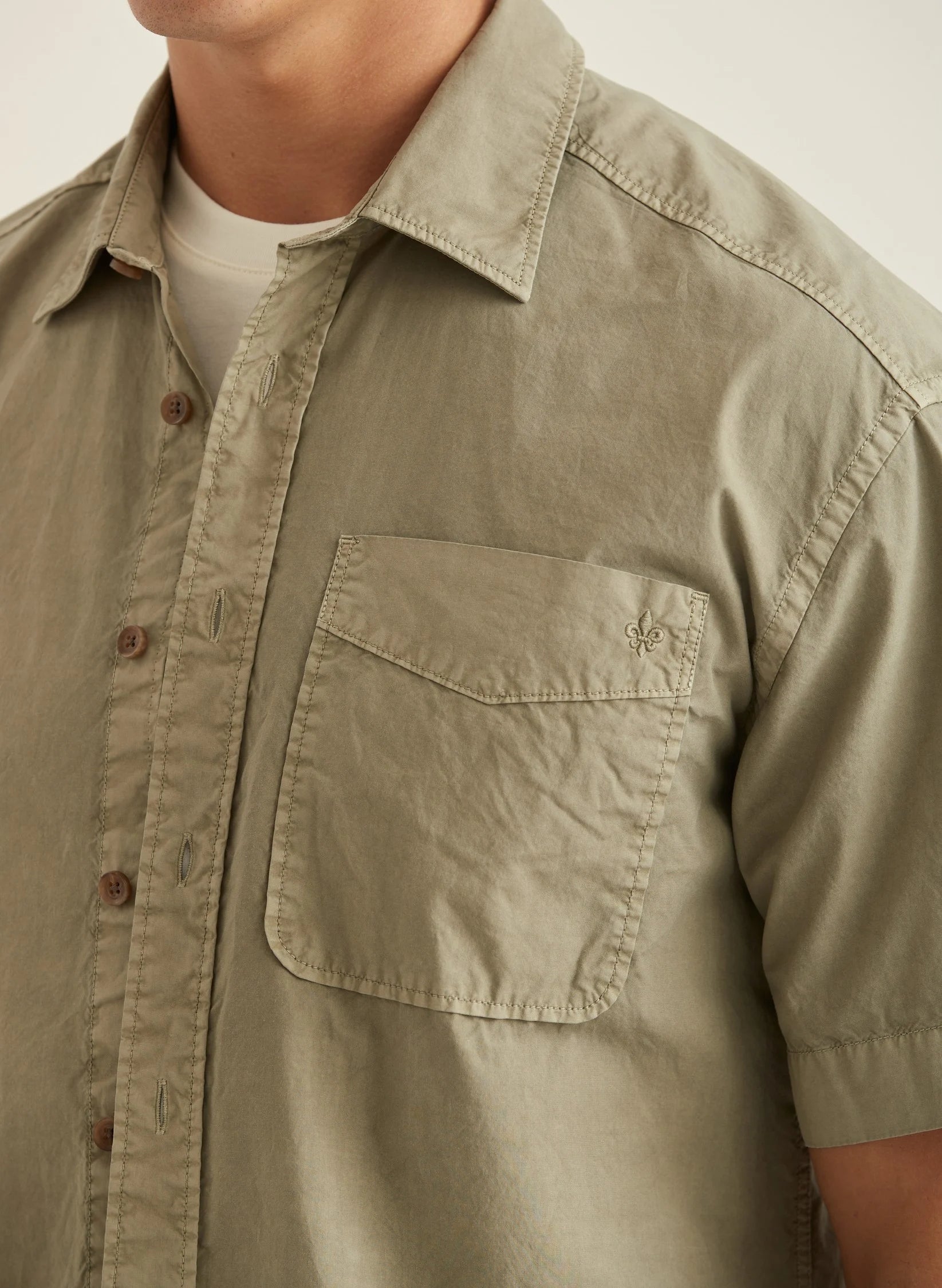Jeremyn SS shirt, olive