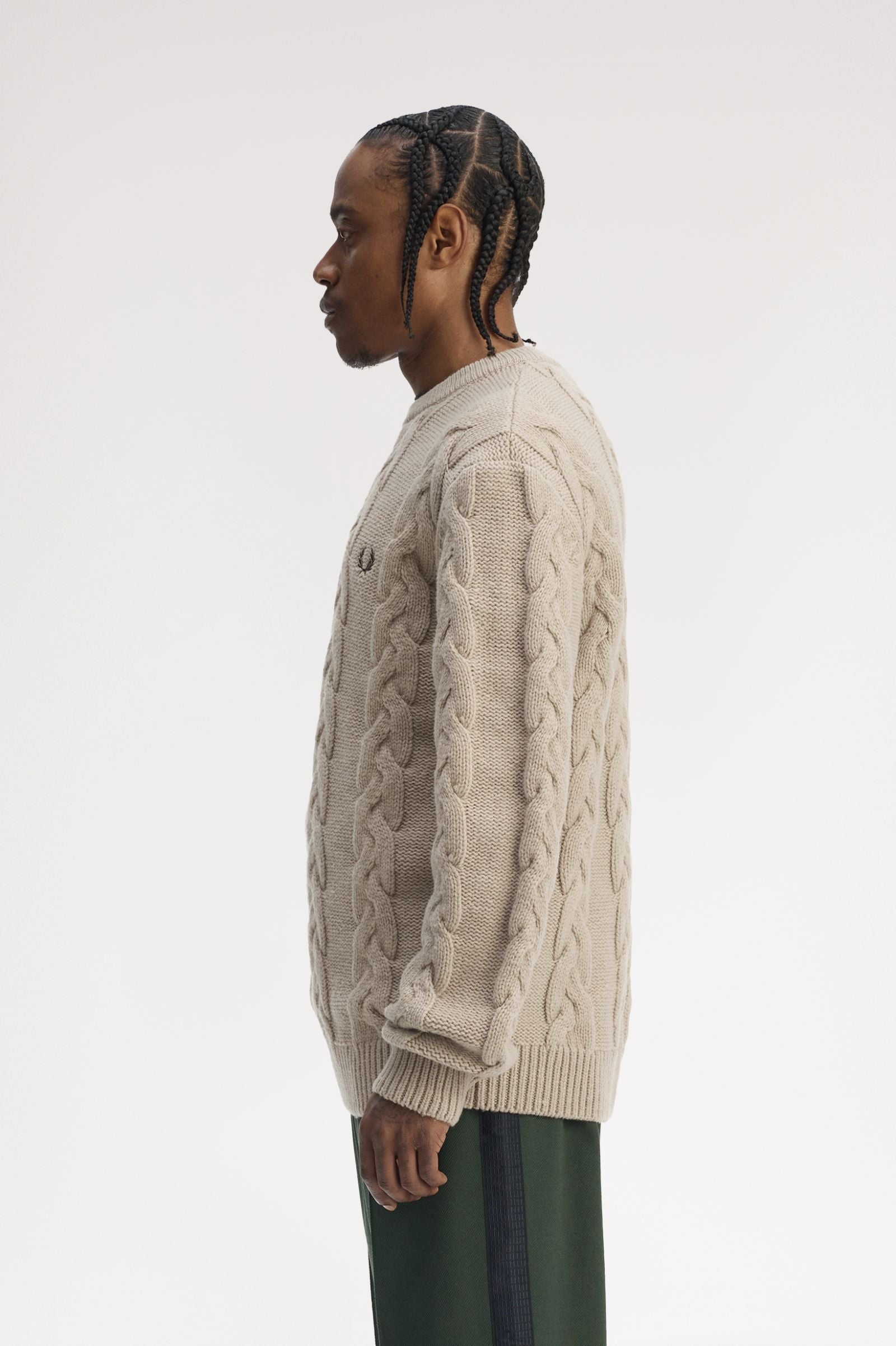 CHUNKY CABLE KNIT JUMPER, WARM OAT