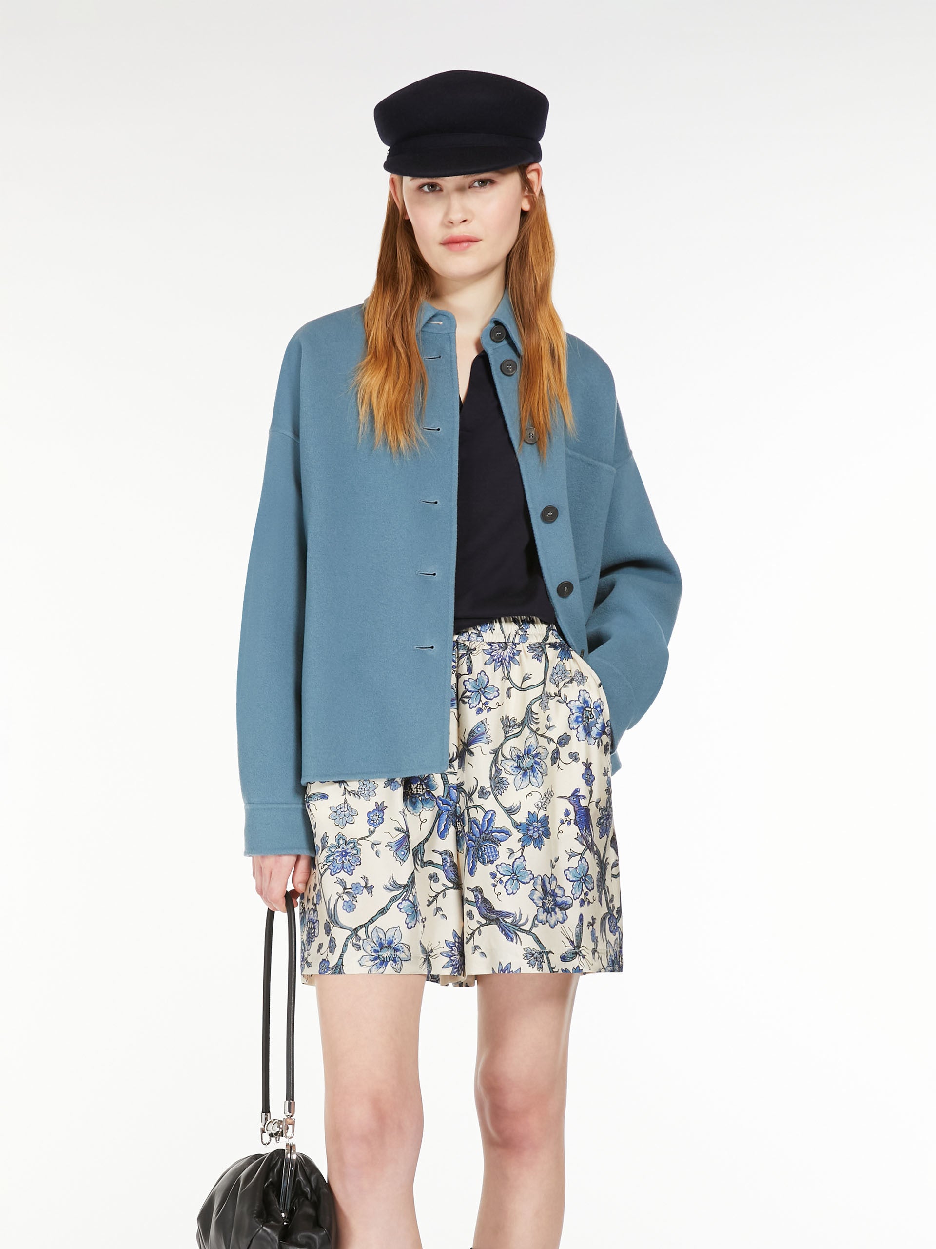 Emiro Short Coat, Light Blue