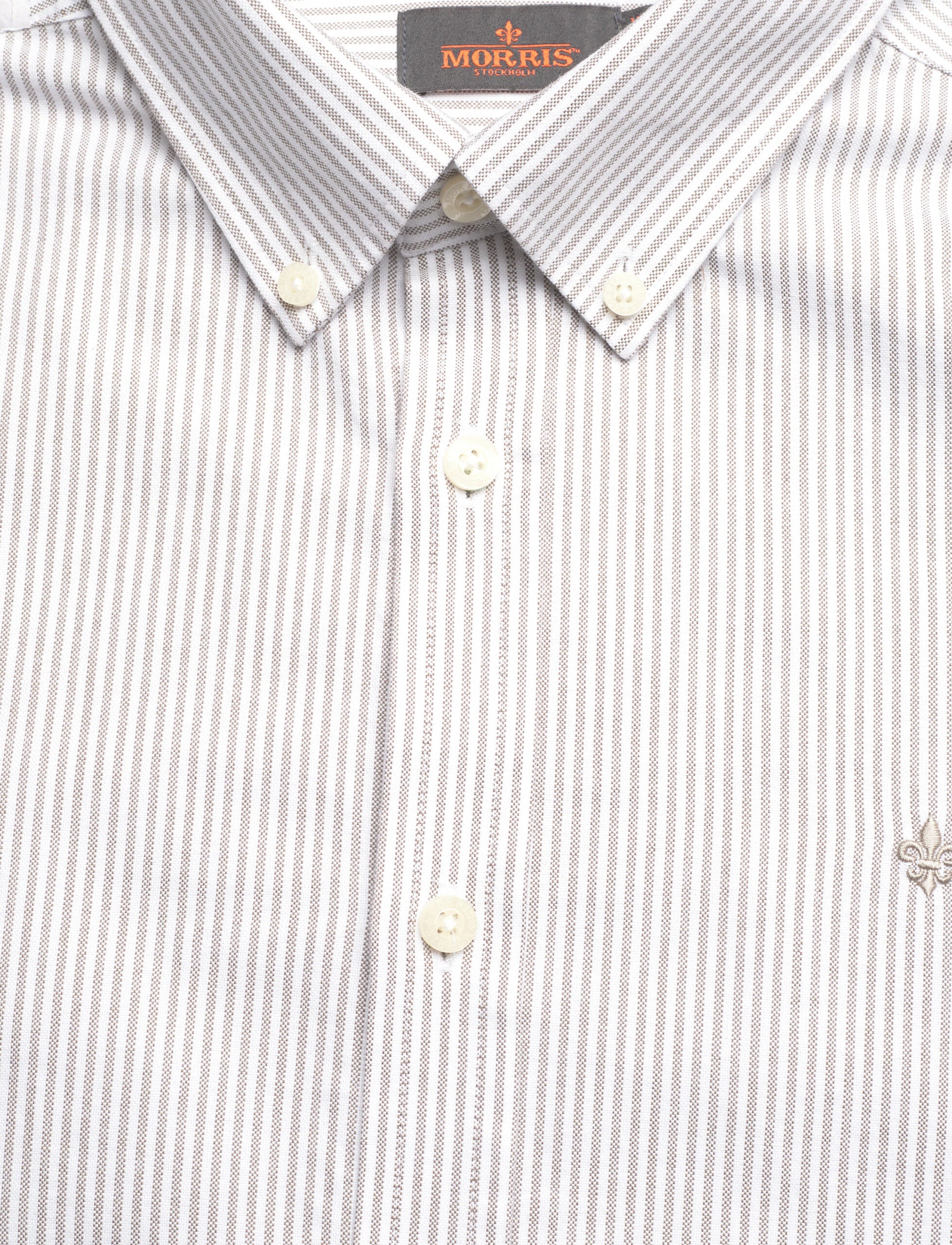 Douglas Stripe Shirt, Slim fit, Brown