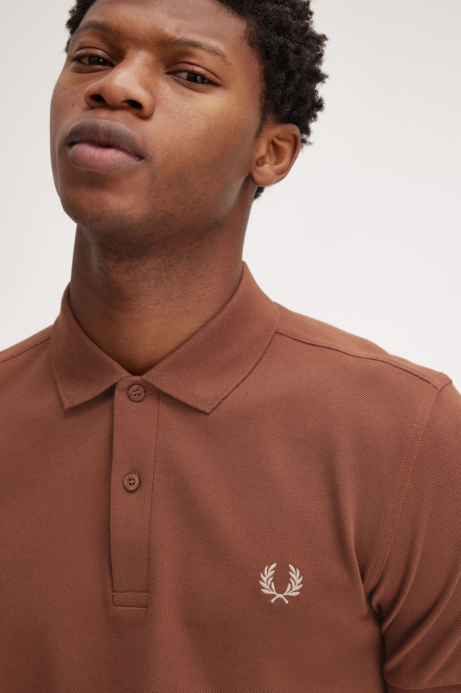Plain Fred Perry Shirt, Whisk/Porridge