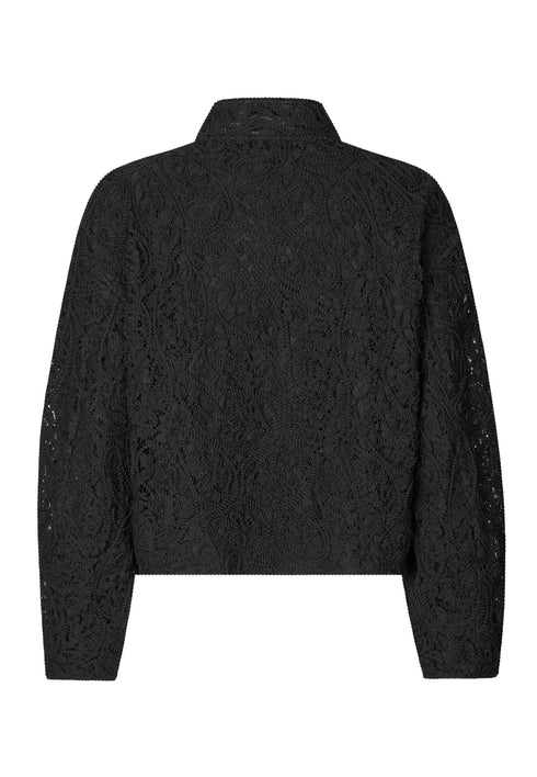 SAFA LACE JACKET, BLACK