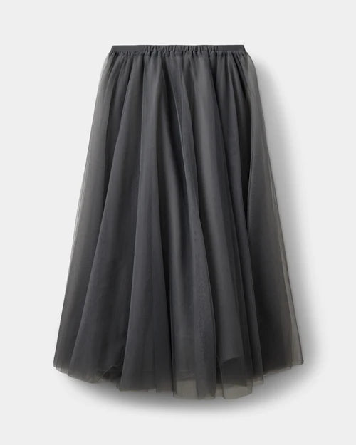 KAYLA MAXI SKIRT, STONE GREY