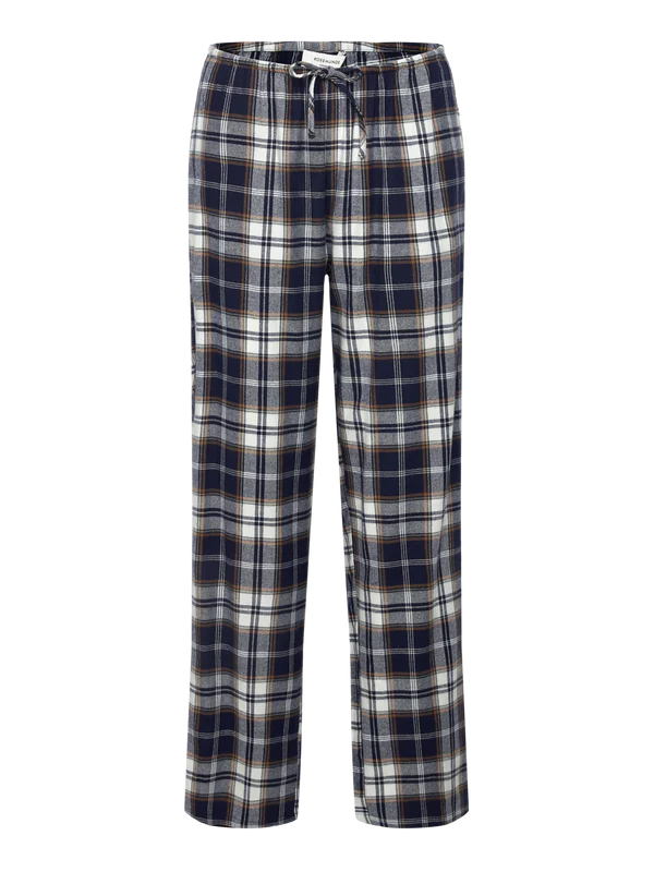 IBEN LS PYJAMAS, DARK BLUE CHECK