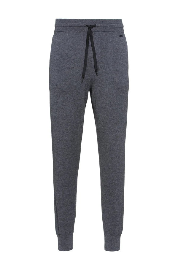 STEER CASHMERE SWEATPANTS, DARK GREY