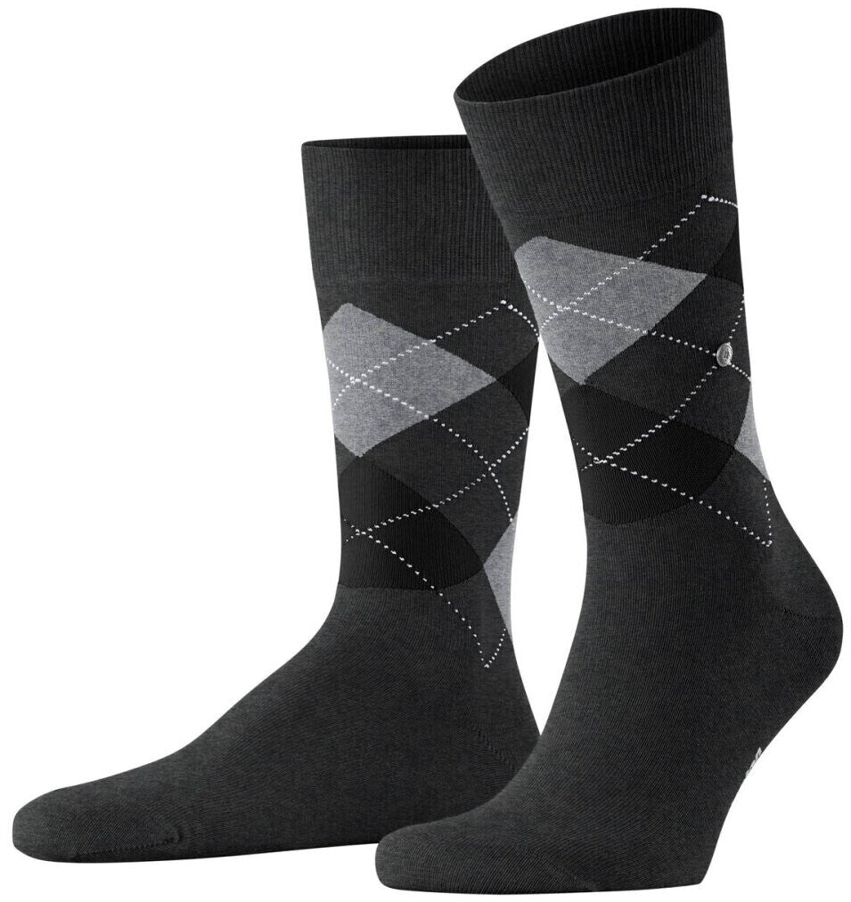 King Sock, Grey/Black