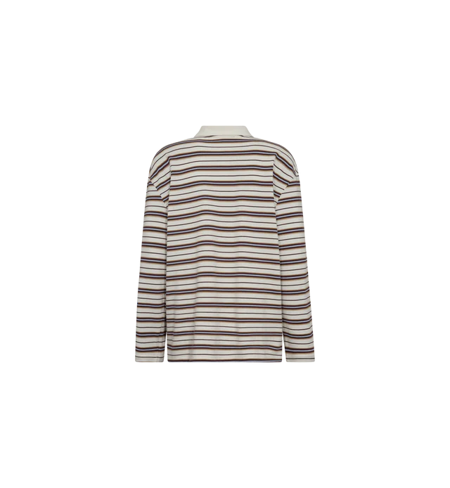 ROSSETT STRIPE POLO, BRUNNERA BLUE