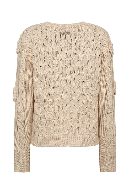 PEARL KNIT CARDIGAN, WHITE PEARL