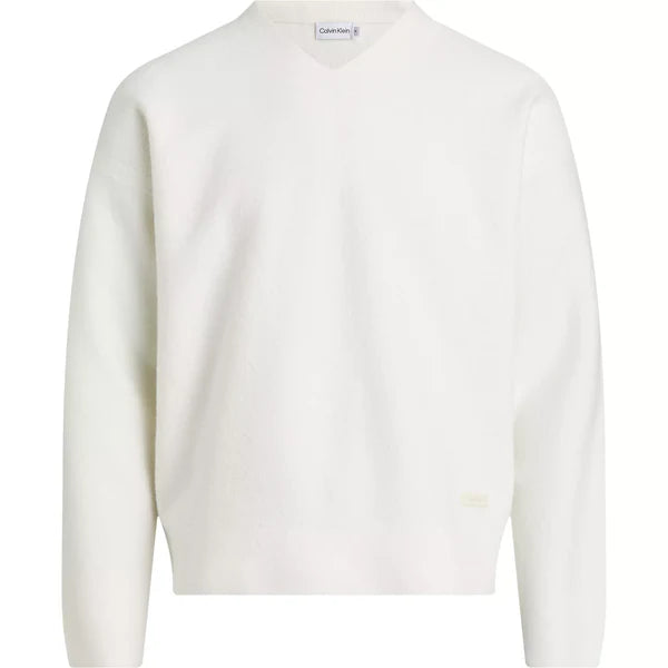 SEAMLESS FELTED MERI SWEATER, EGRET