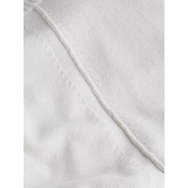 RECYCLED WOOL COMFORT SWEATER, EGRET