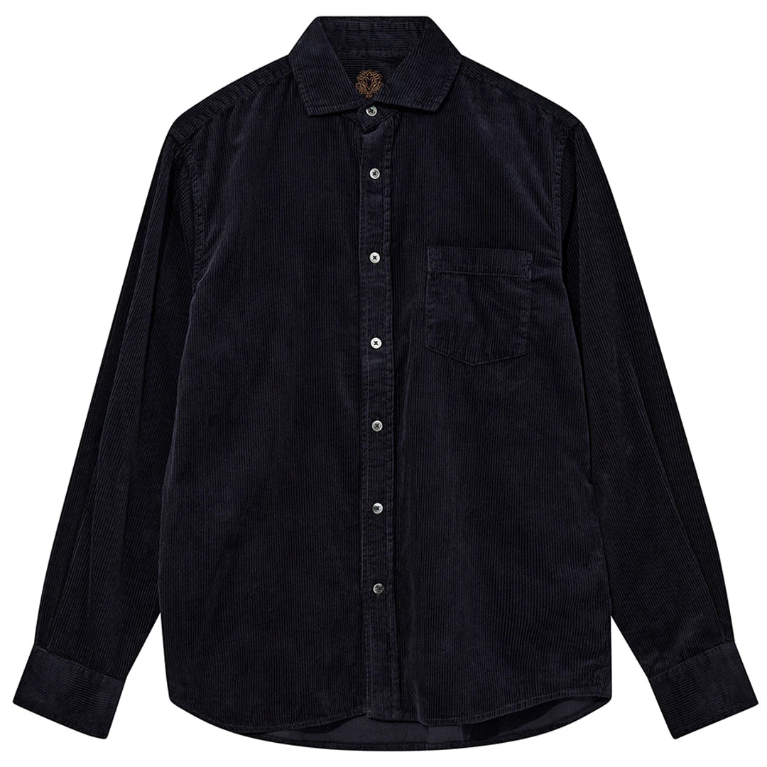 ALDEN CORDUROY SHIRT, NAVY