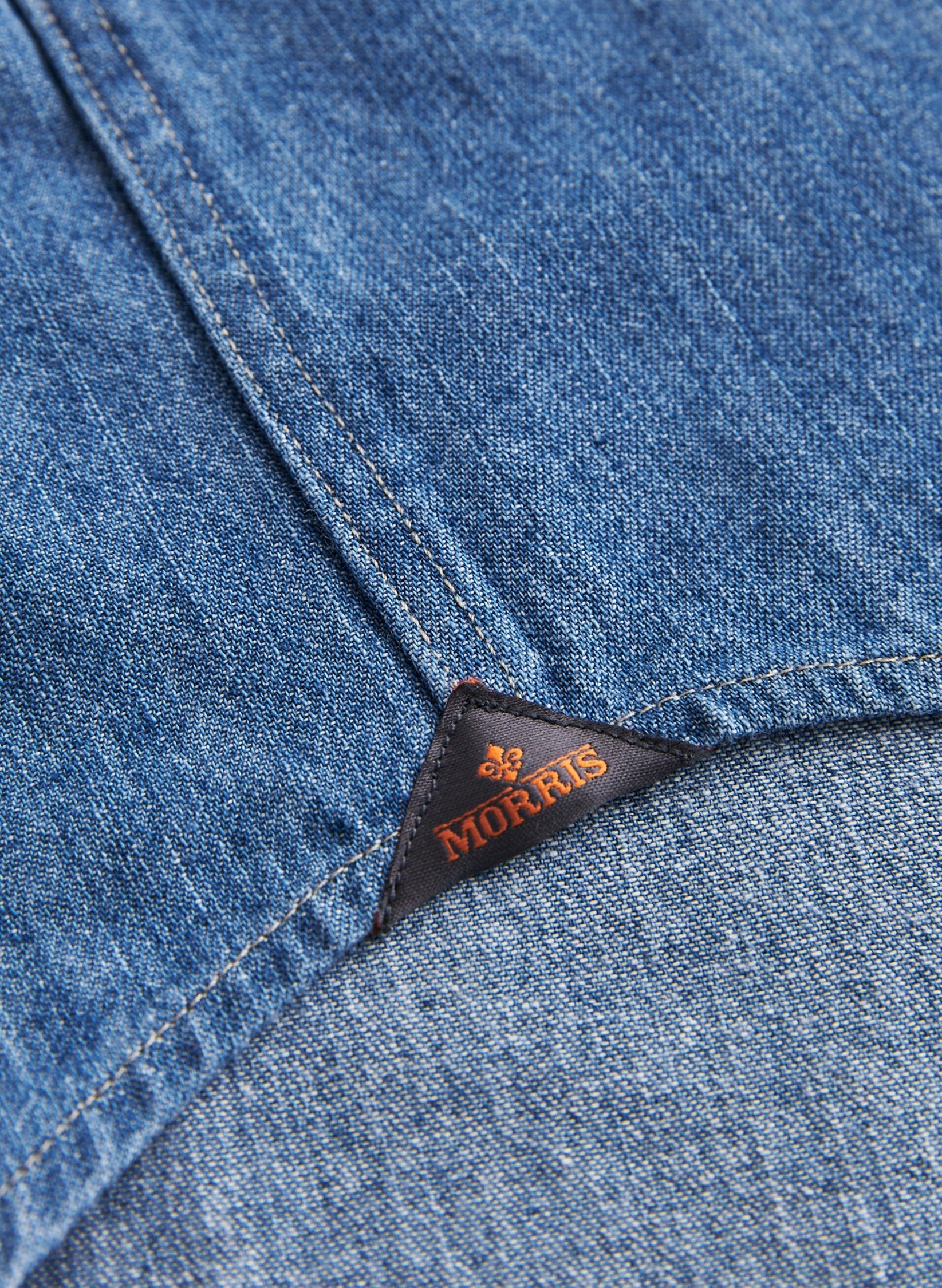 Morris Denim Shirt, Classic Fit, Old Blue