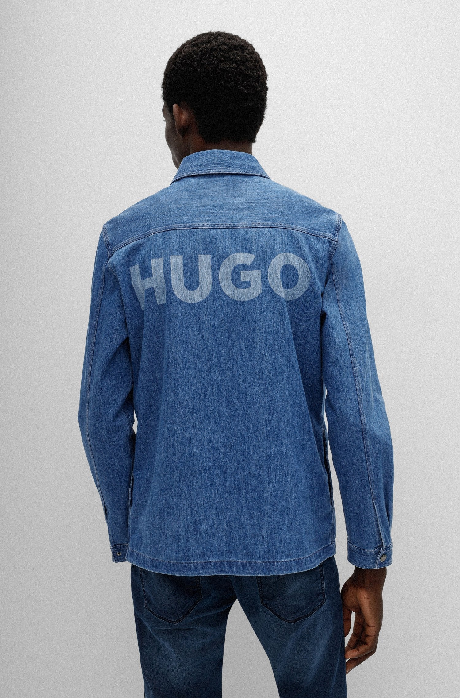 Enalu overshirt, open blue