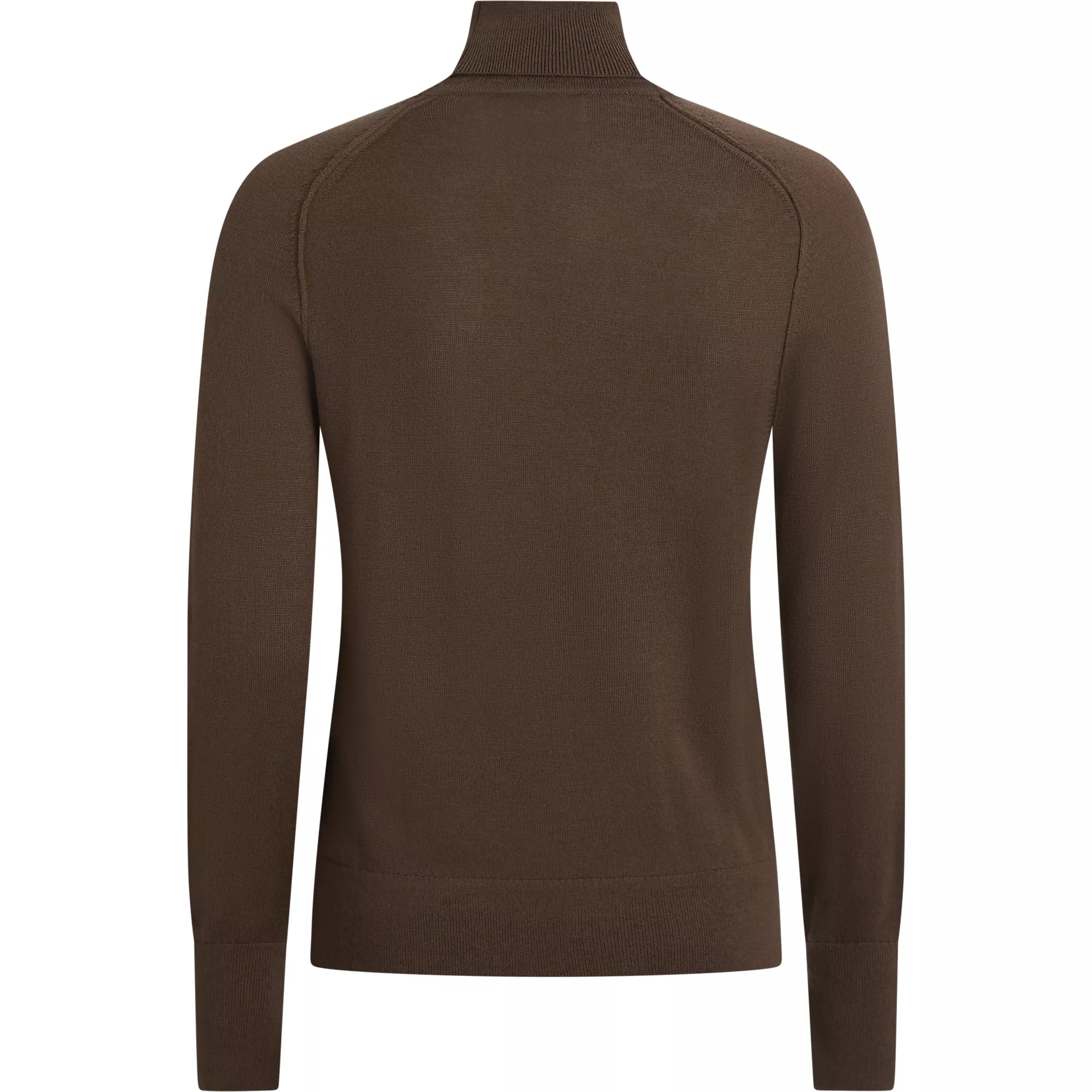 Extra Fine Wool Roll-NK Sweater (brown)