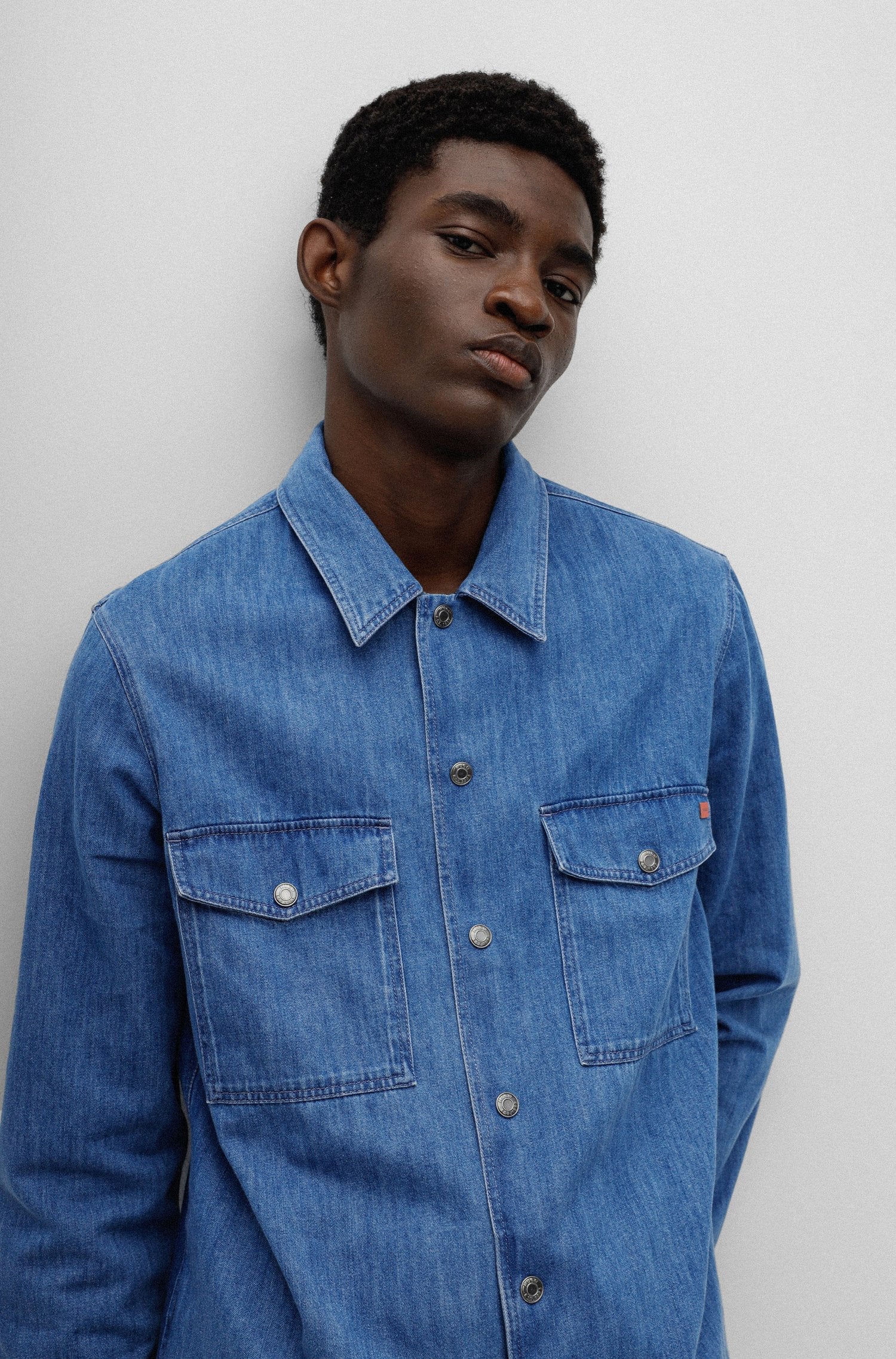 Enalu overshirt, open blue