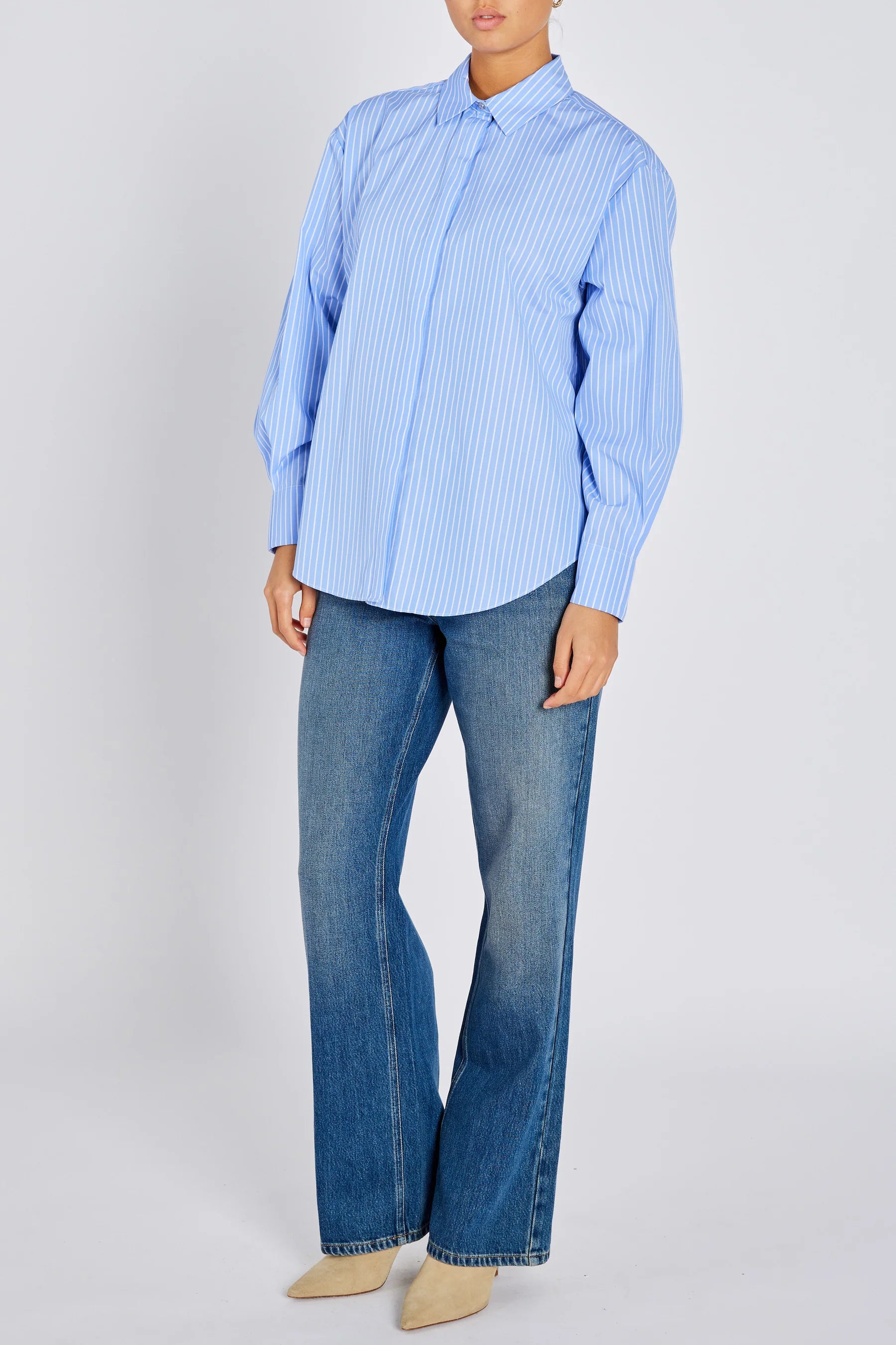 MESQUITE BELA SHIRT, BLUE STRIPE