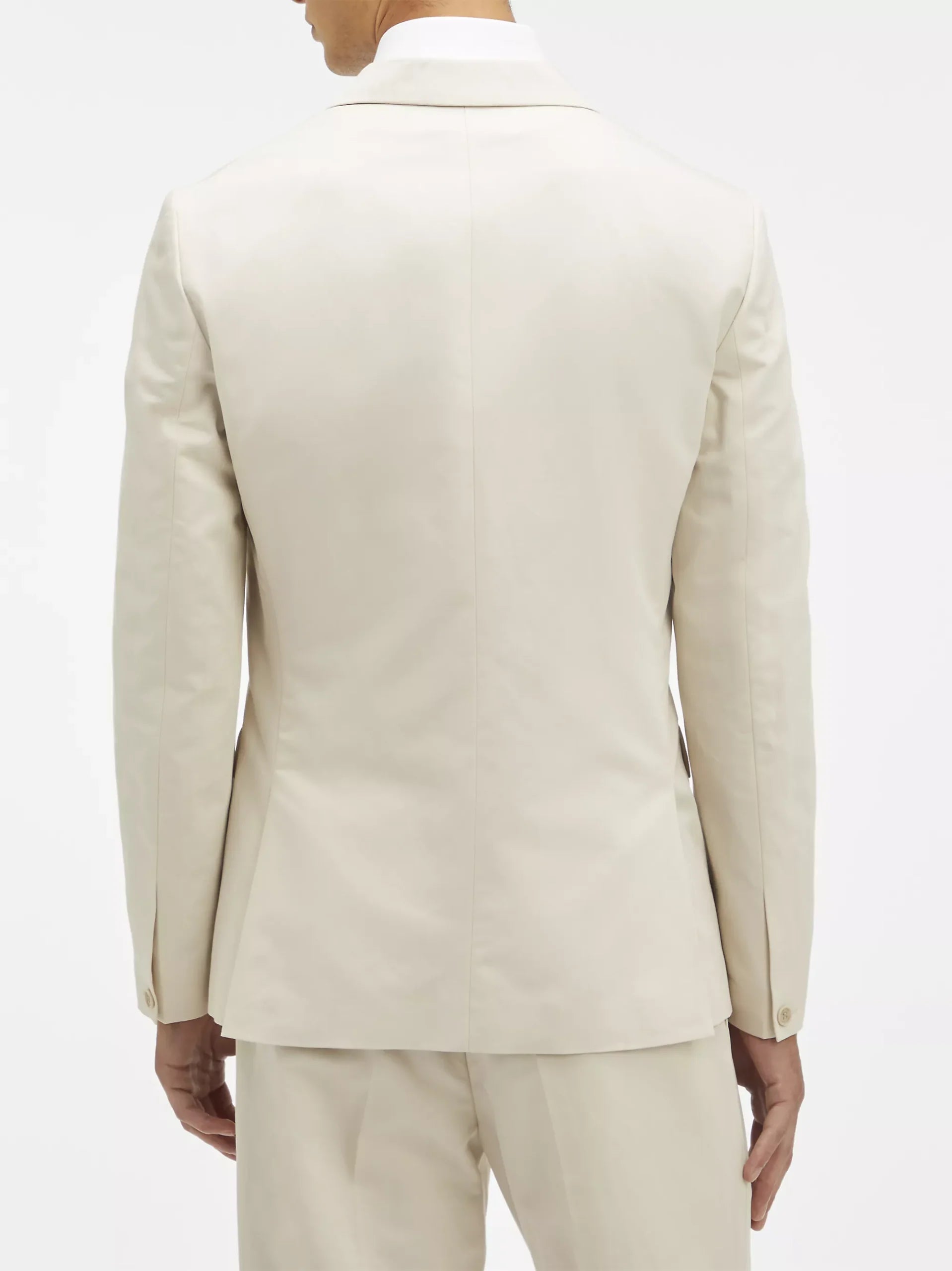 Cotton Linen RGL Blazer, Stony Beige