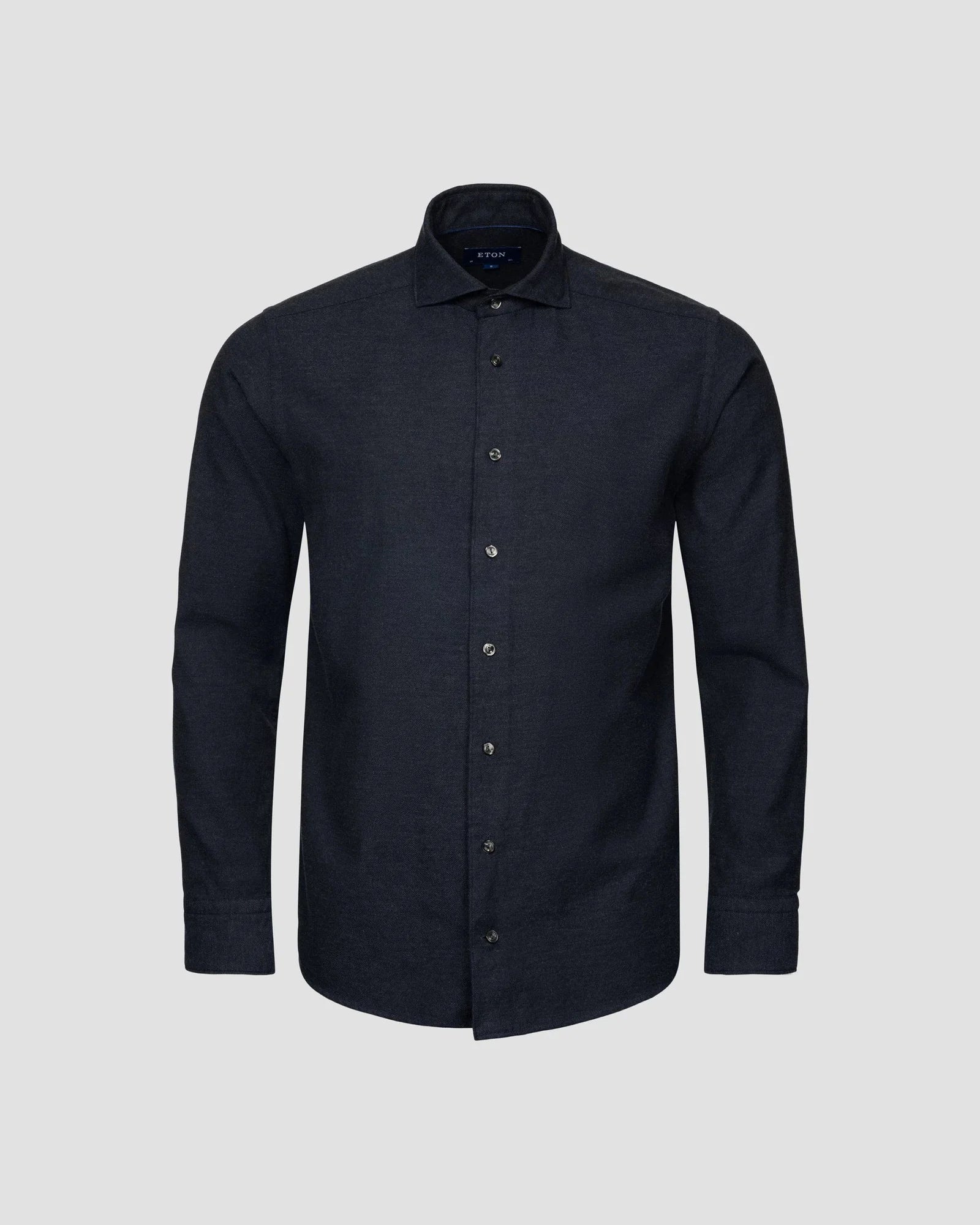 Flannel Shirt, Contemp, Navy Blue