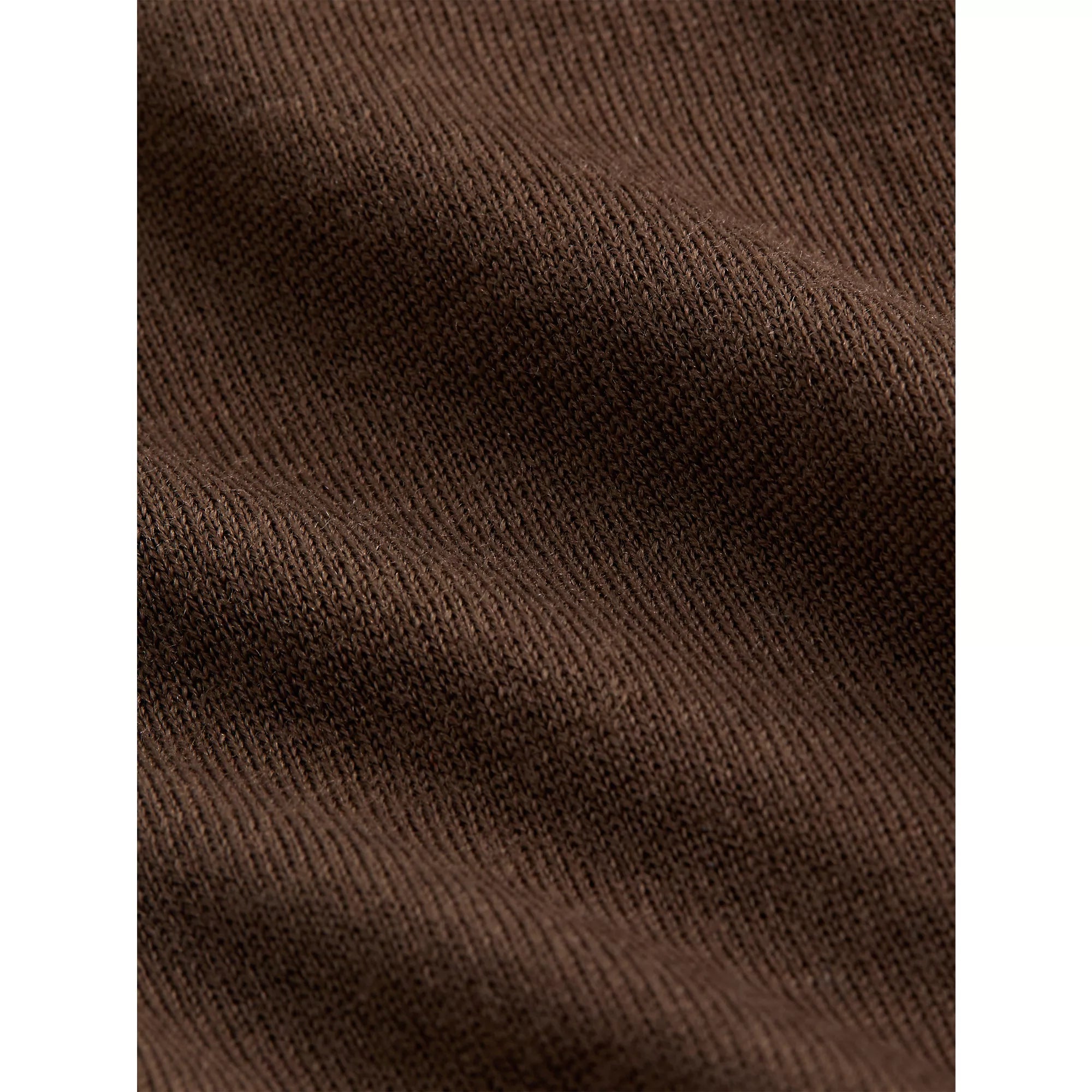 Extra Fine Wool Roll-NK Sweater (brown)