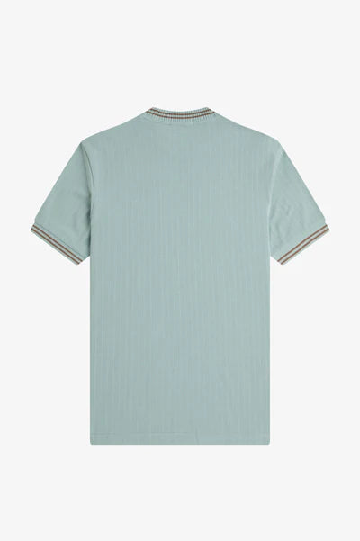 RIBBED JERSEY T-SHIRT, SILVER BLUE