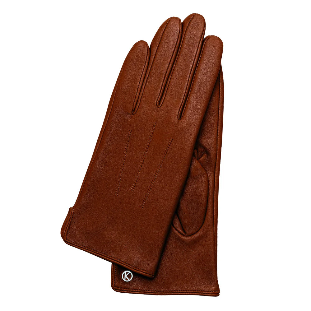 LADIES GLOVES CARLA, TOBACCO