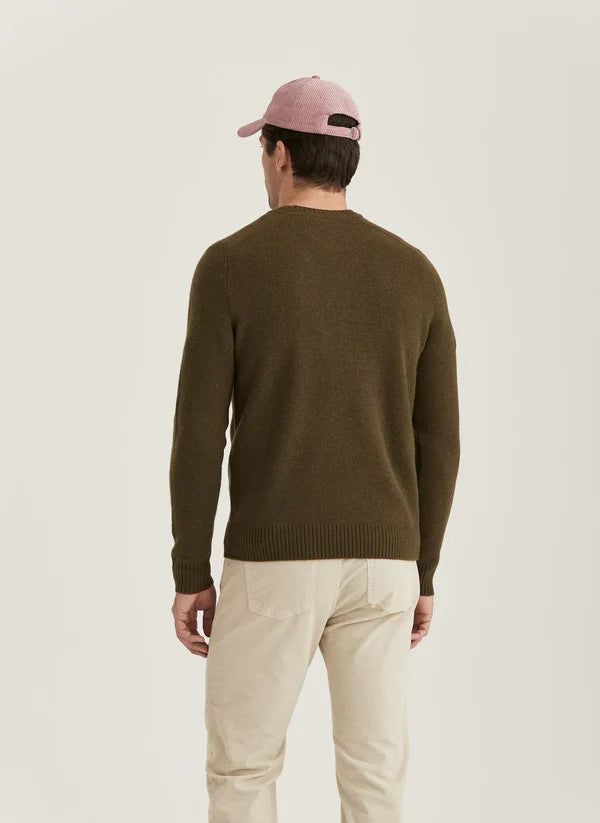 HERTFORD ONECK KNIT, OLIVE