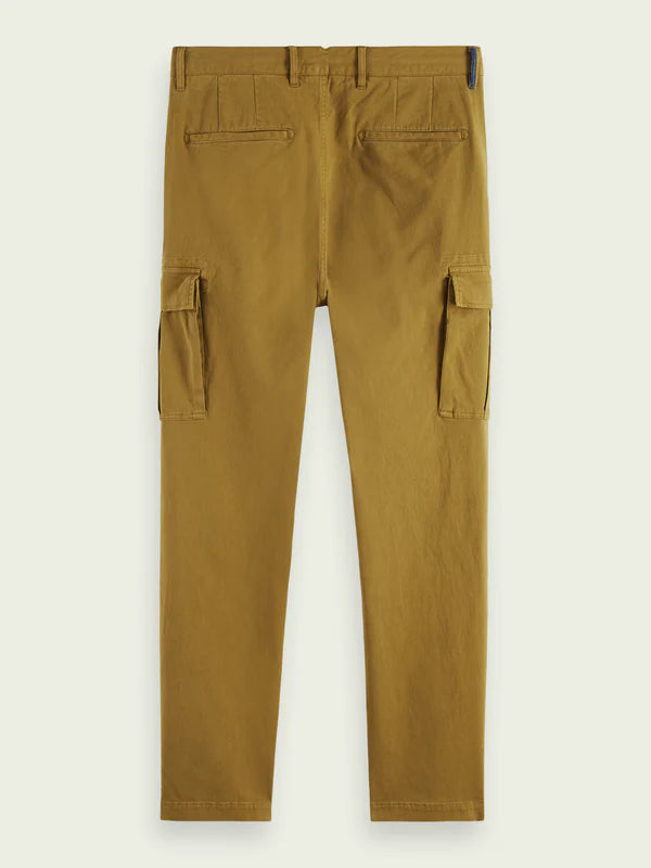 STUART REGULAR SLIM FIT CARGO PANTS, GREEN
