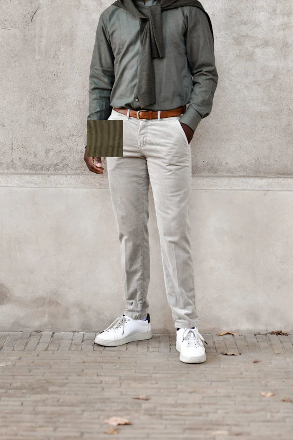 CORDUROY PANTS, GREEN