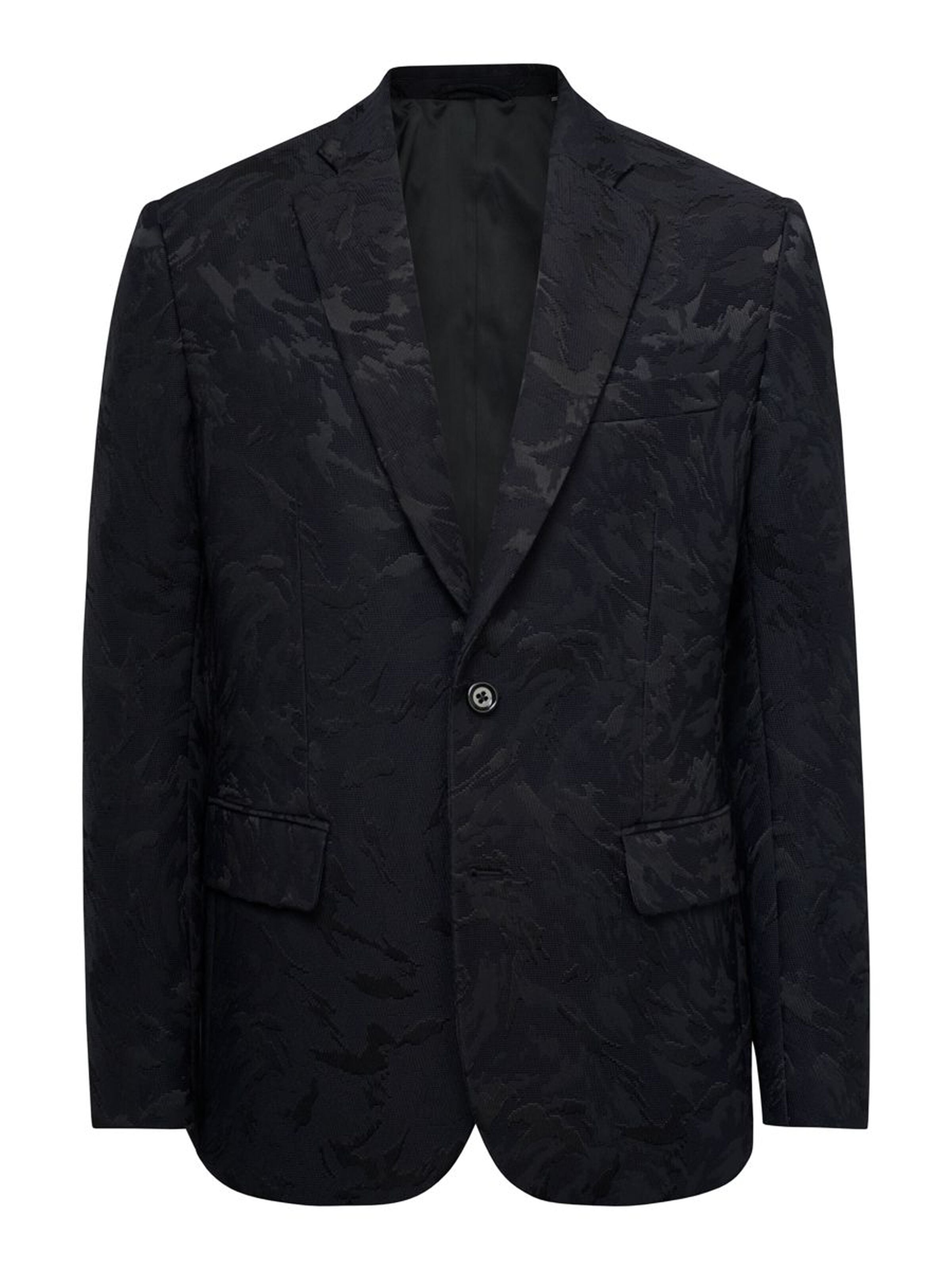 Elton S Camo Jacquard Blazer