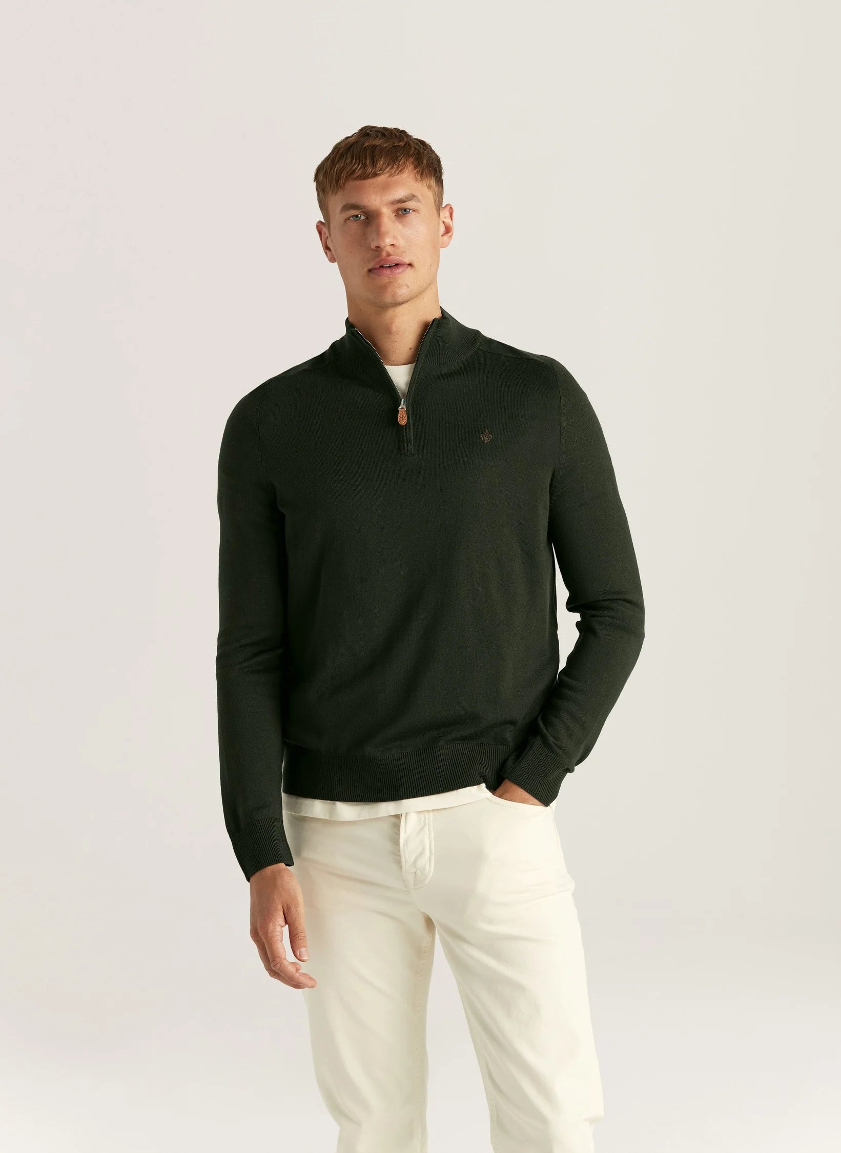 Merino John Zip, Olive
