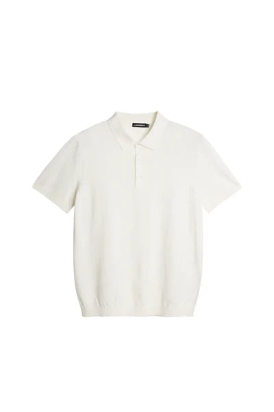 RIDGE KNITTED POLO, WHITE