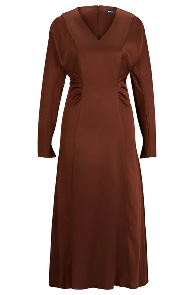 DANIKI DRESS, RUST/COPPER