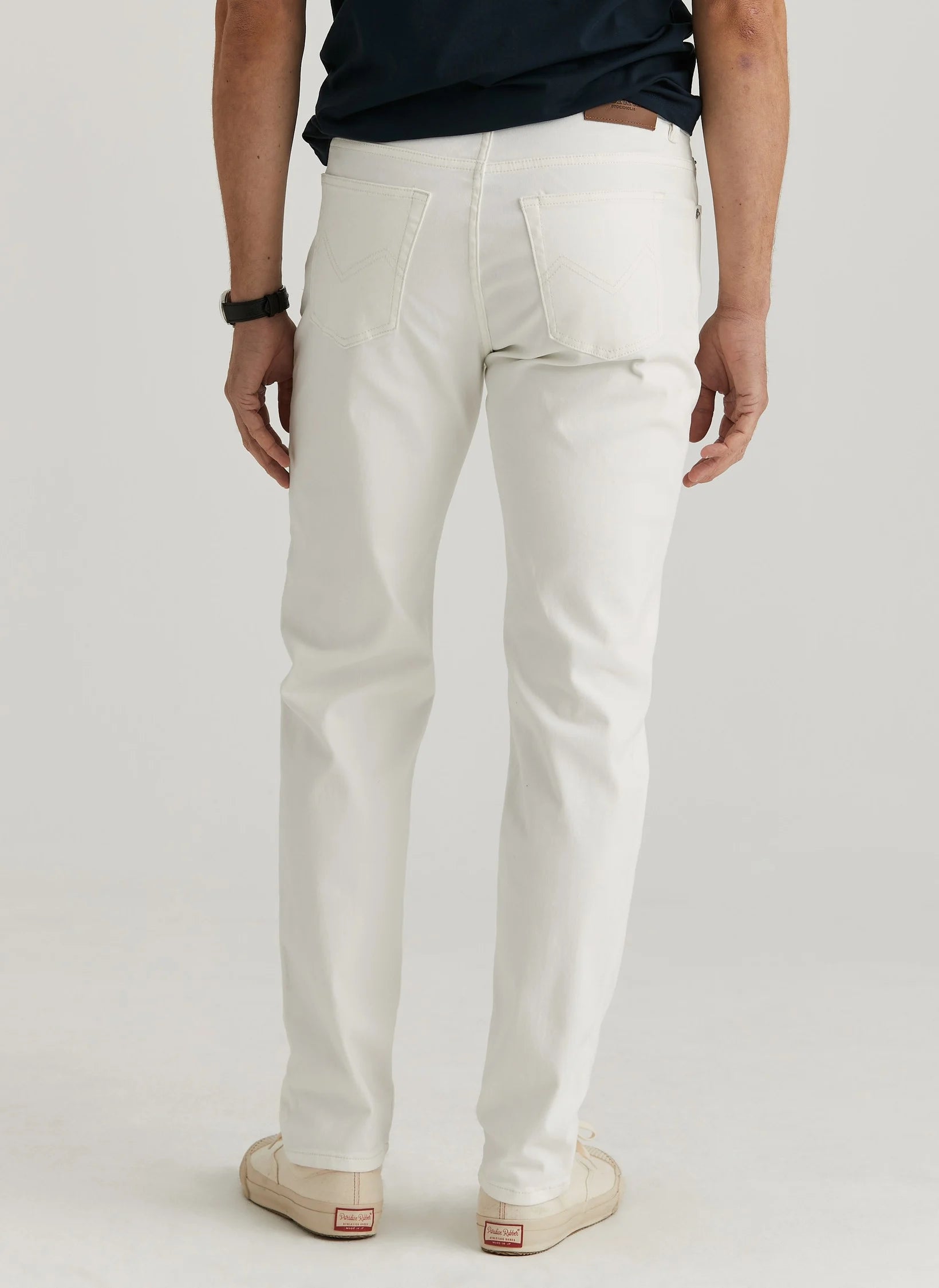 James Brushed 5 Pkt, Off White, længde 34