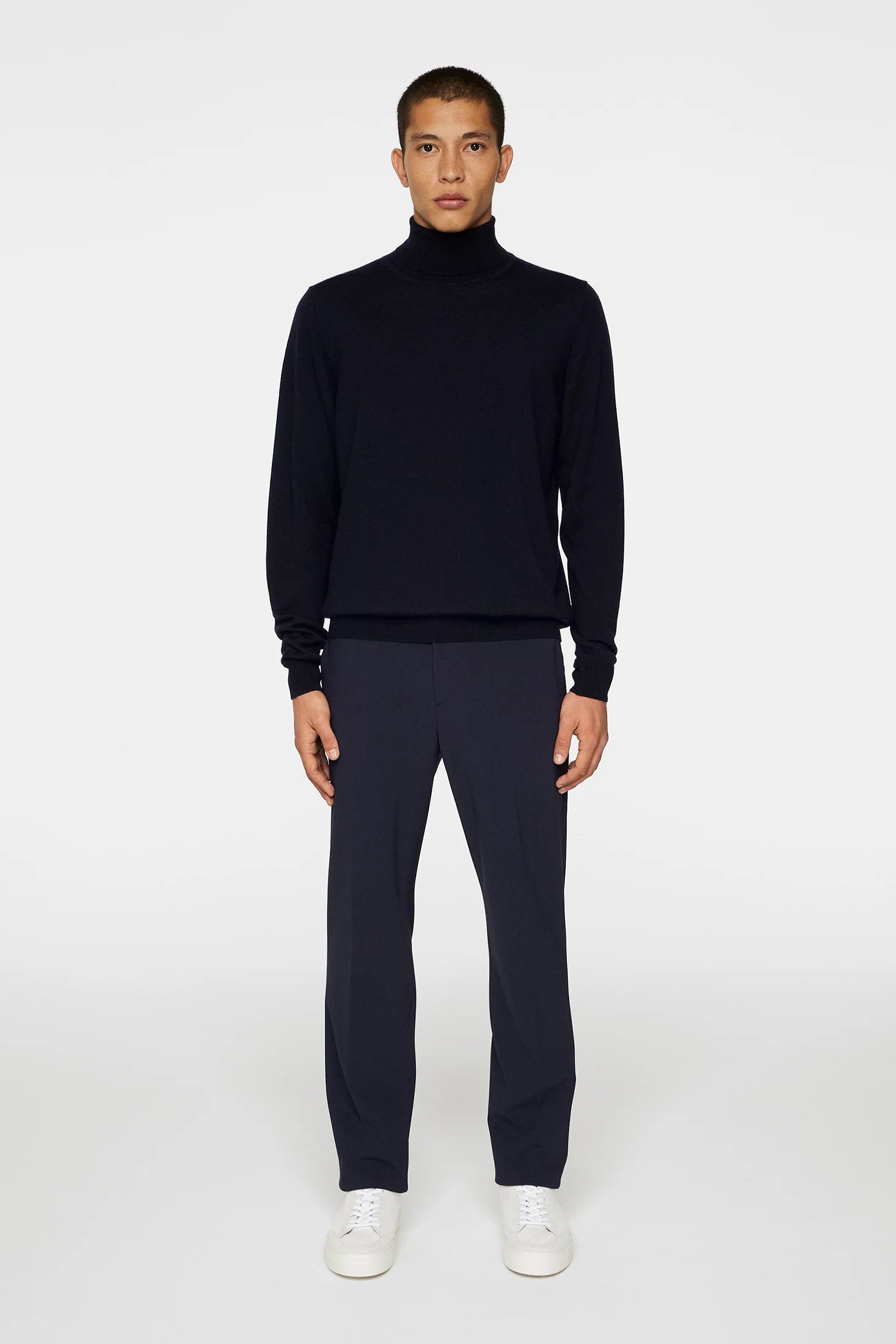Kaden Merino Turtleneck, Navy