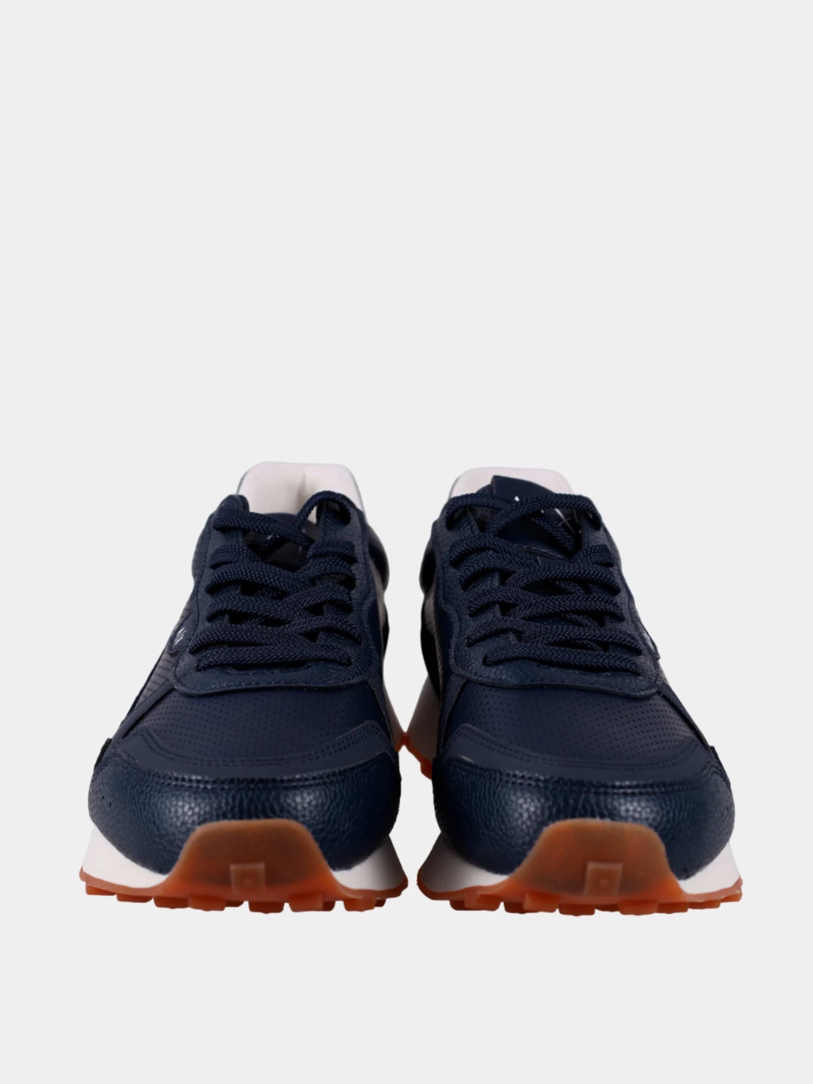 Man Leather Sneaker, Navy