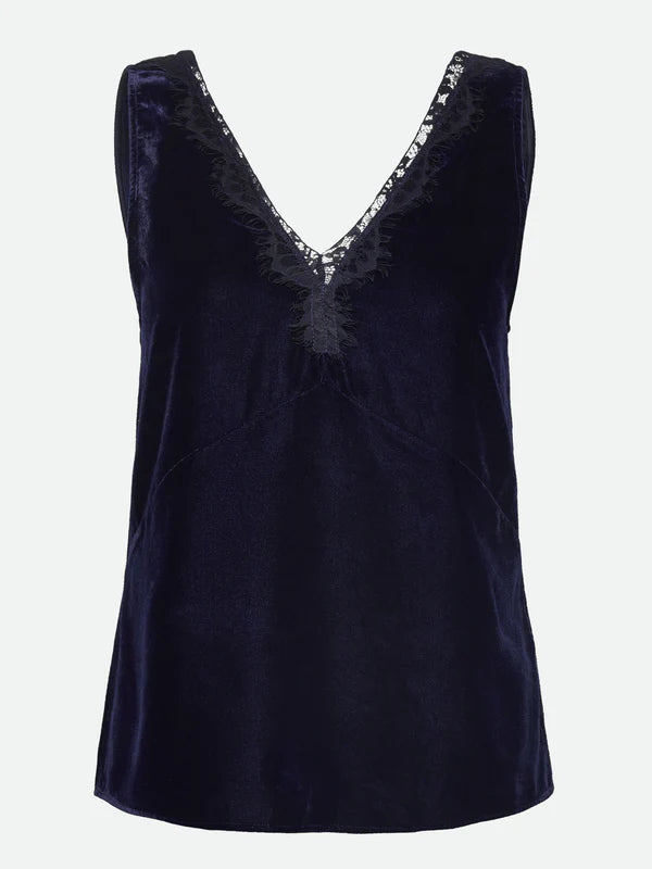 Aomi Lace Top, Navy