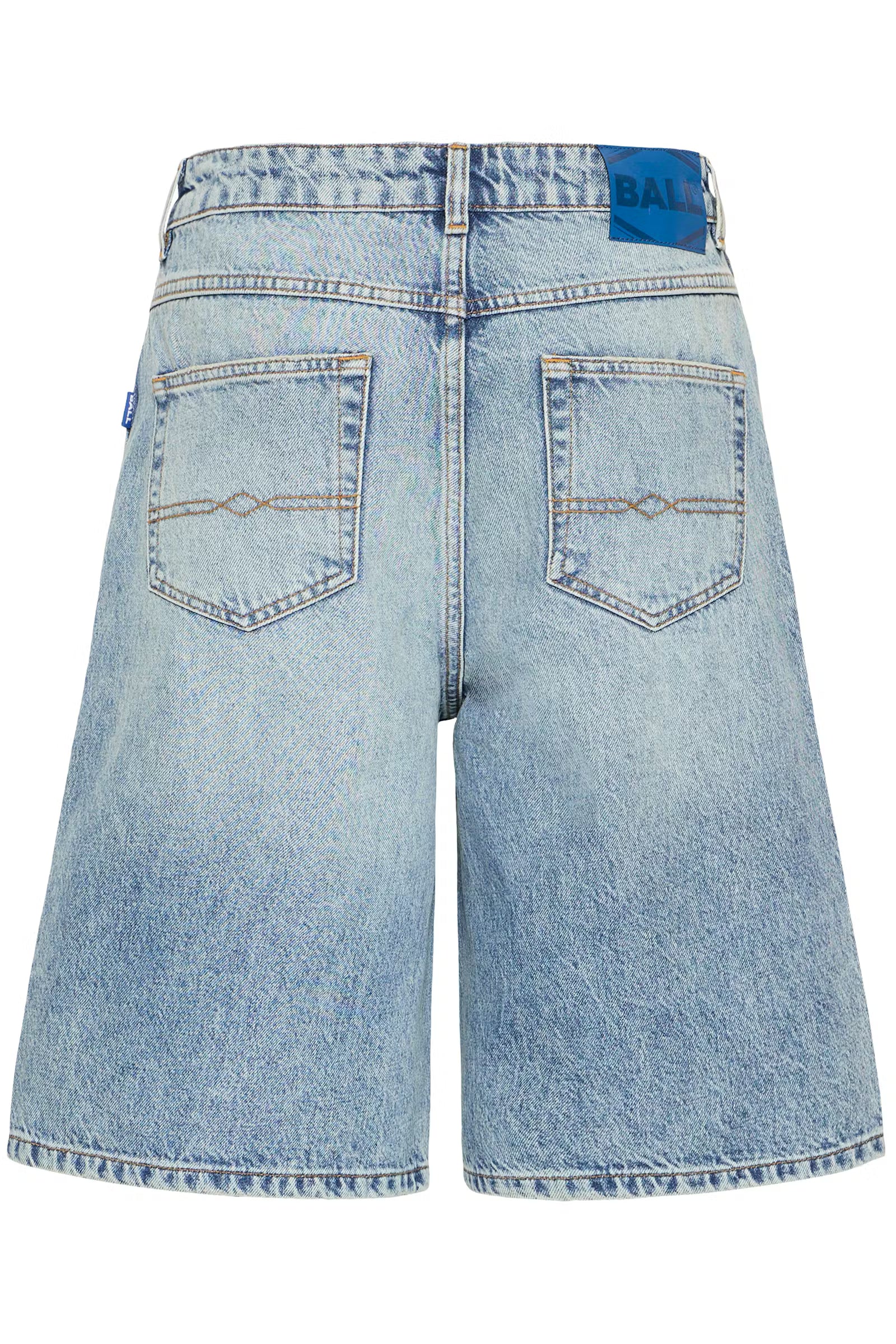 BASAGA MW DENIM SHORTS, MEDIUM BLUE INDIGO
