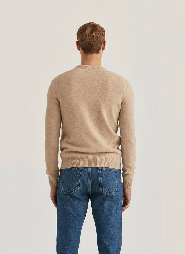 NEWTON V-NK SWEATER, KHAKI