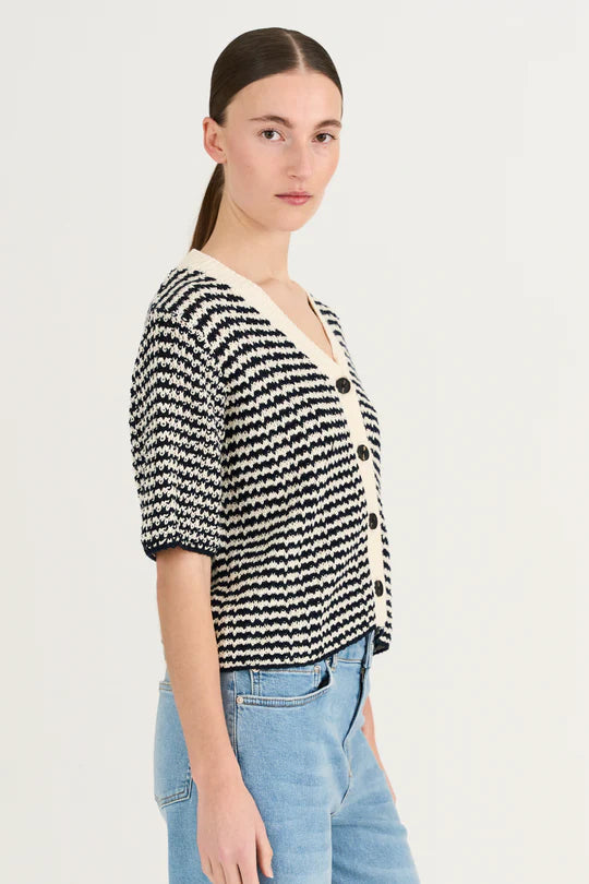 Marianne SS Cardigan, Midnight Navy