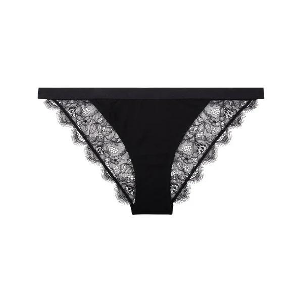 WILD ROSE BRIEF TANGA, BLACK