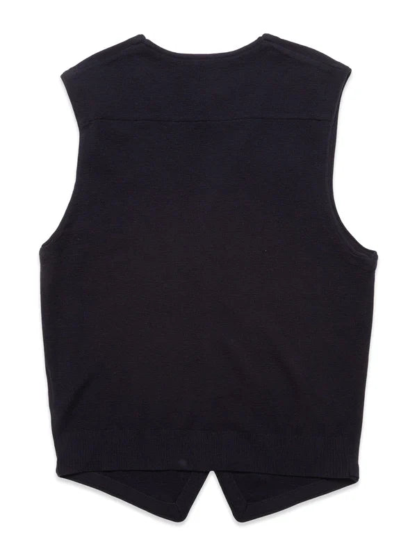 ZORBA KNIT WAISTCOAT, NAVY BLUE