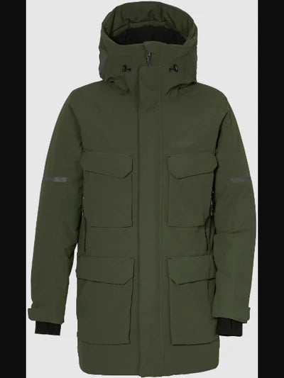 MENS DREW UX PARKA 8, DEEP GREEN