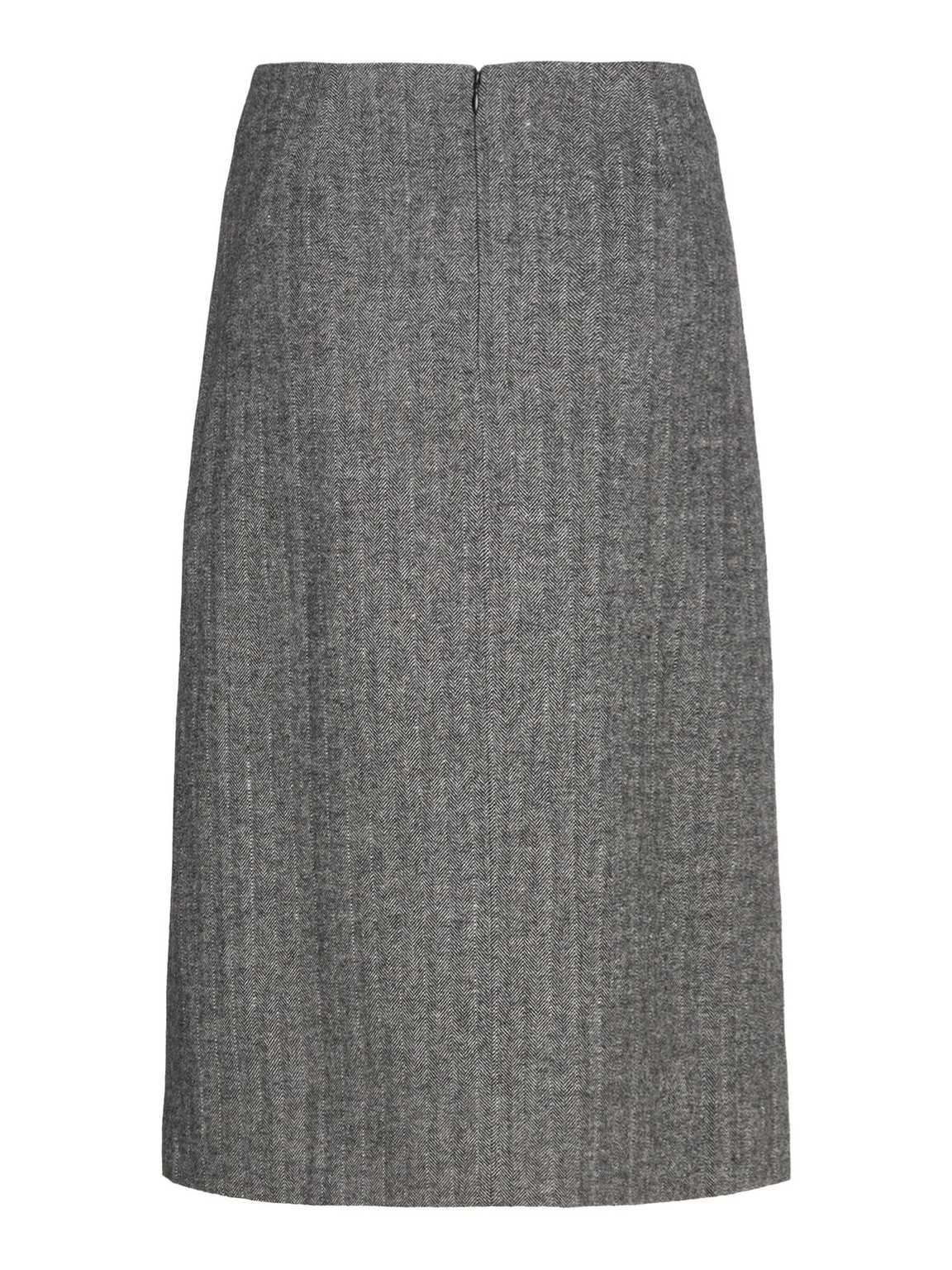 SOPHIA WOOL SKIRT, BLACK