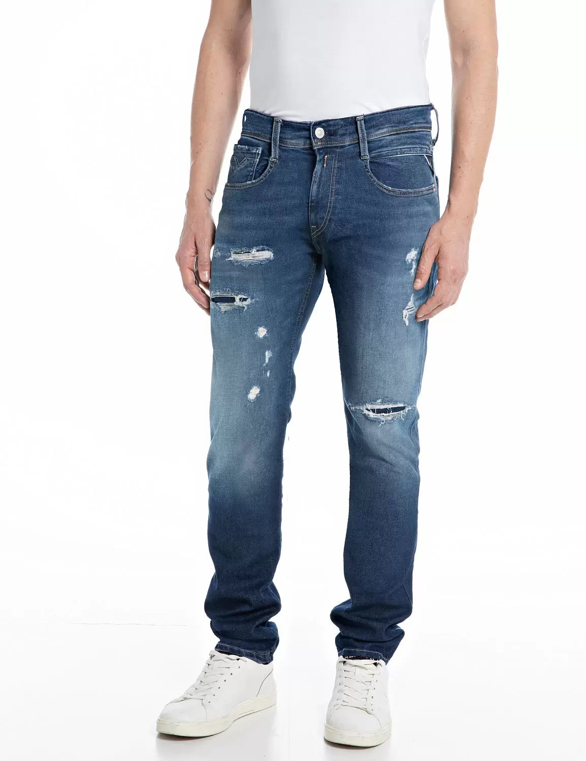 HYPERFLEX JEANS, DARK BLUE