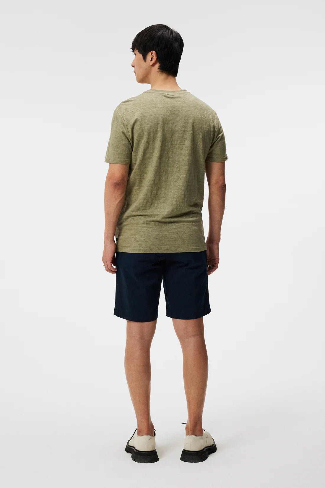 Coma Linen Tee, Oil Green