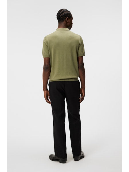 Ridge Rayon Silk Polo, Oil Green